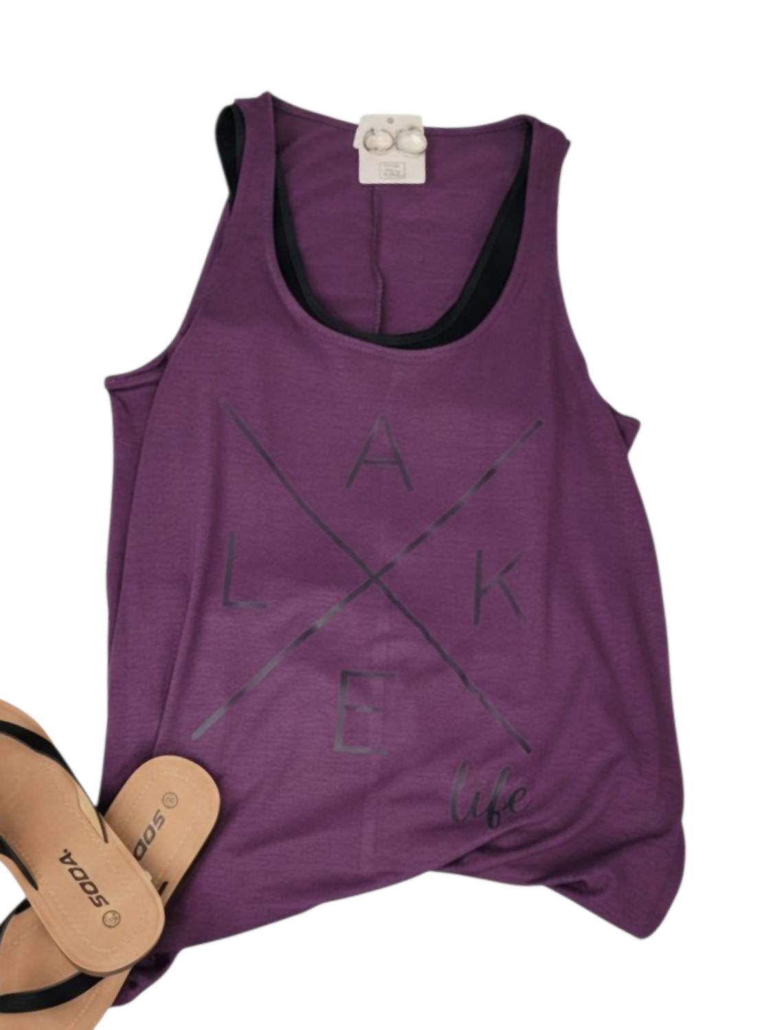 Zenana - Women's Lake Life Graphic Tank