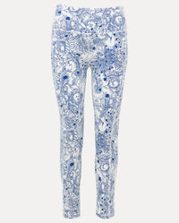 Lilly Pulitzer WEEKENDER HIGH RISE MIDI LEGGING in starlight navy zoology - women's pants - view 6