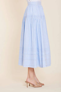 Dolce Cabo - Tiered Stripe Maxi Skirt
