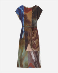 Lafayette 148 - X Save Venice Print Recycled Satin Plissé Midi Dress