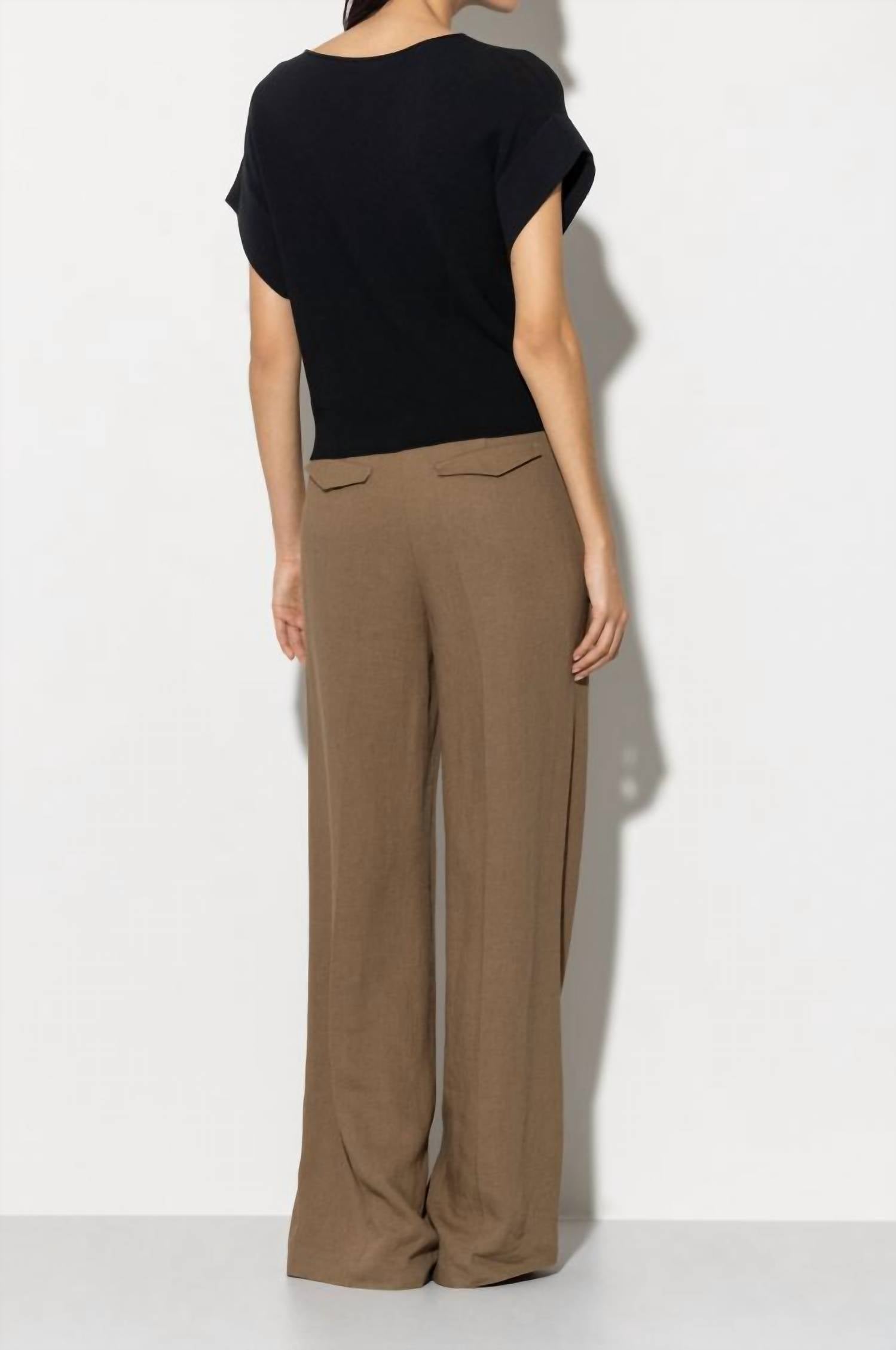 Luisa Cerano - Wide Leg Linen Pant