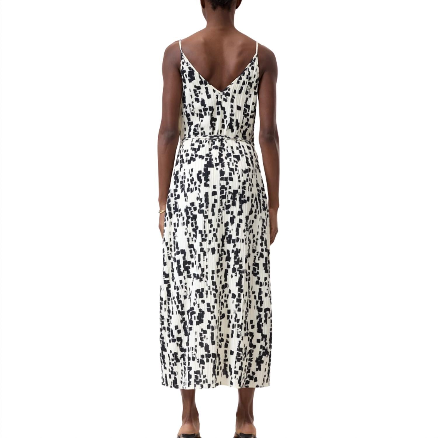 CLOSED Women's Wrap Dress in dune beige - women's dress - detail view