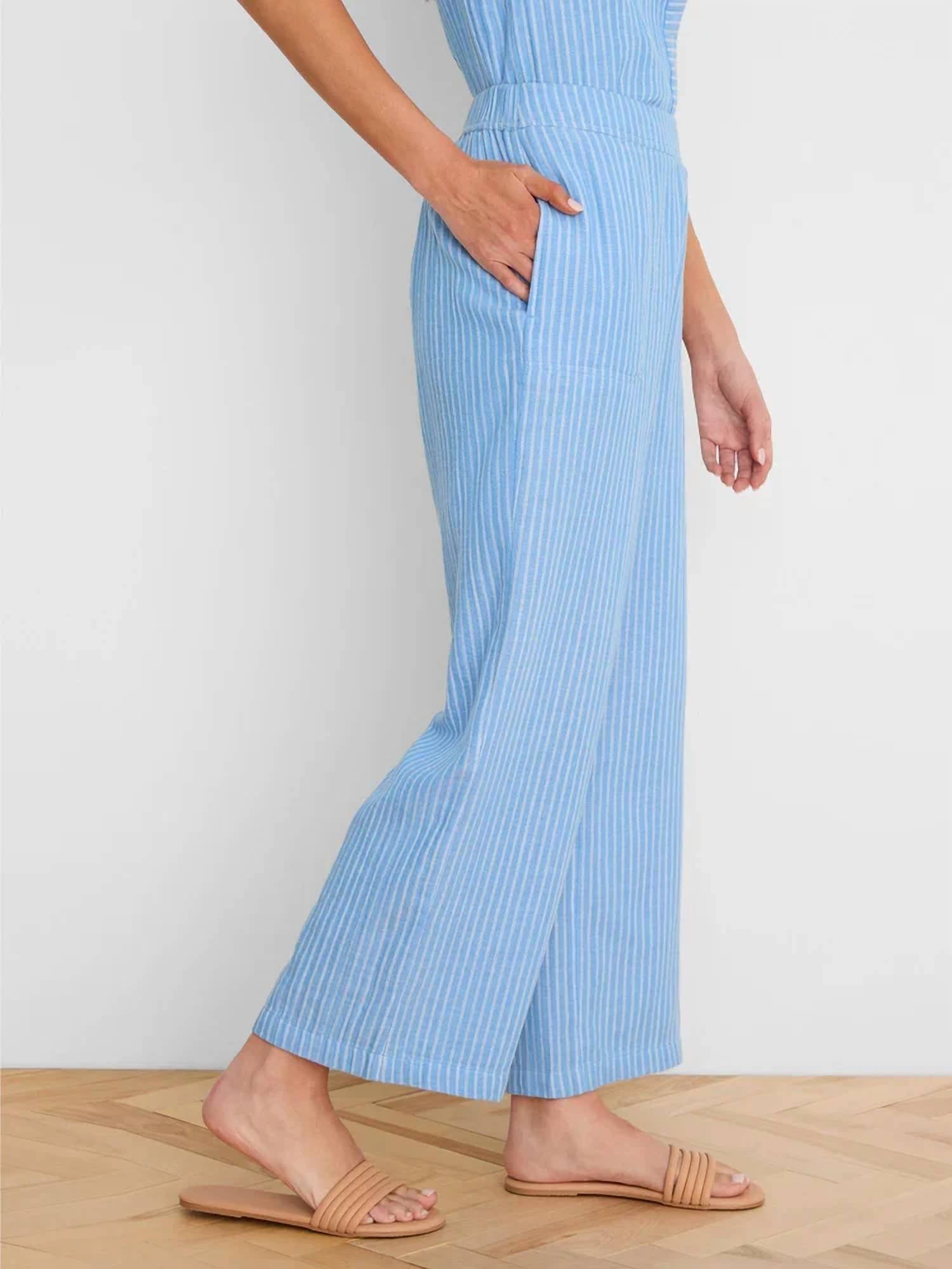 Nzt By Nic+Zoe - FAIRFIELD WIDE LEG GAUZE ANKLE PANT