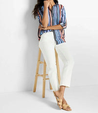 Nic + Zoe - Painted Peninsula Cotton Shirt