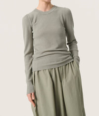 Soaked In Luxury - Spina Slim Fit Crew Neck Pullover Sweater