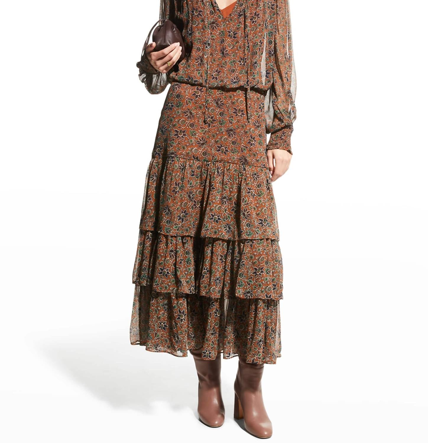 Veronica Beard - Tunis Long Sleeve Layered Midi Dress