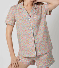 Bedhead Pjs - Emma & Georgina Short Sleeve Classic Shorty Woven Tana Lawn Pj Set