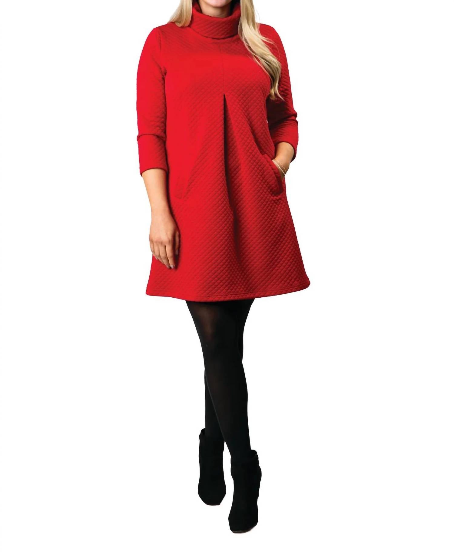 Top It Off - Vickie Quilted Dress