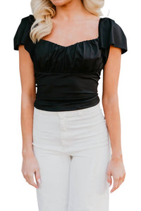 Label 86 The Heartbreaker Top in black - women's blouse - view 4