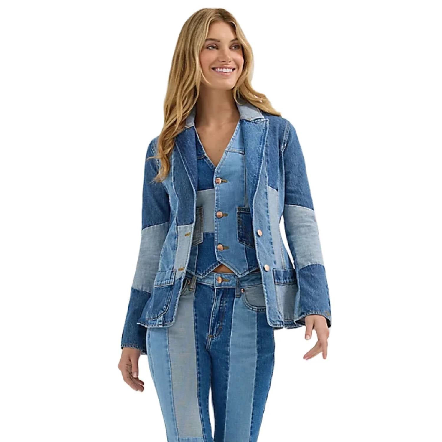 Wrangler - Patchwork Denim Blazer