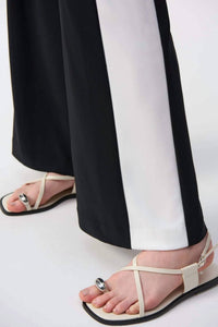 Joseph Ribkoff - Two Tone Color Block Wide Leg Pants