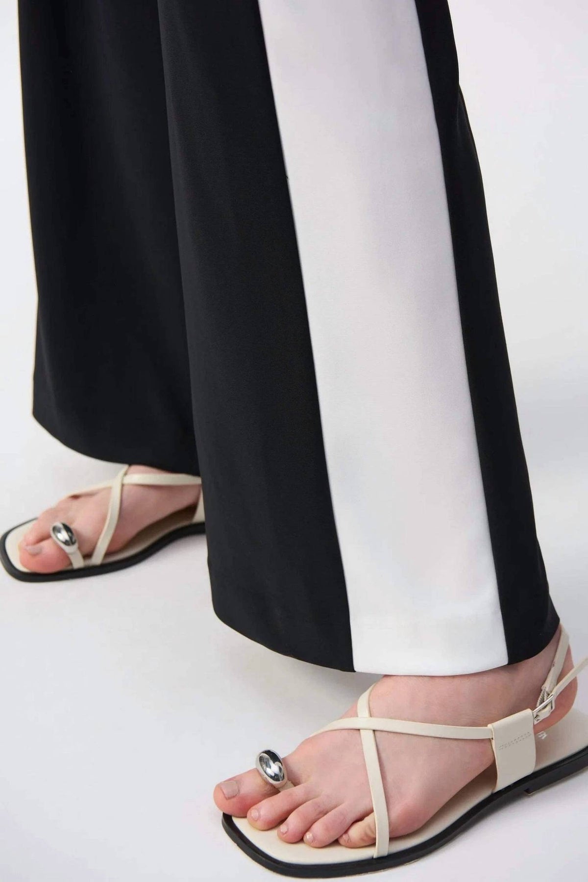 Joseph Ribkoff - Two Tone Color Block Wide Leg Pants