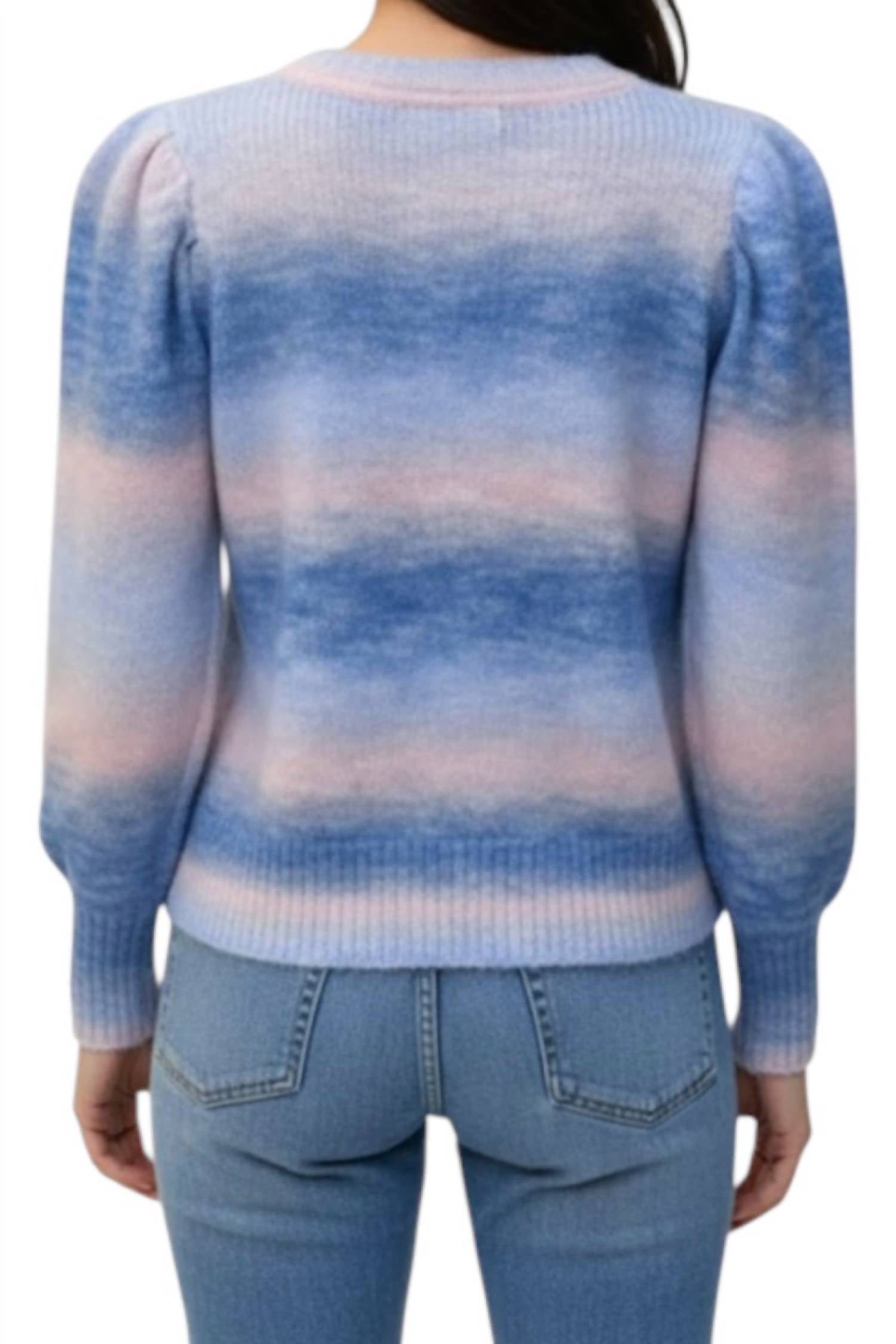 Design History - Rainbow Puffed Sleeve Sweater