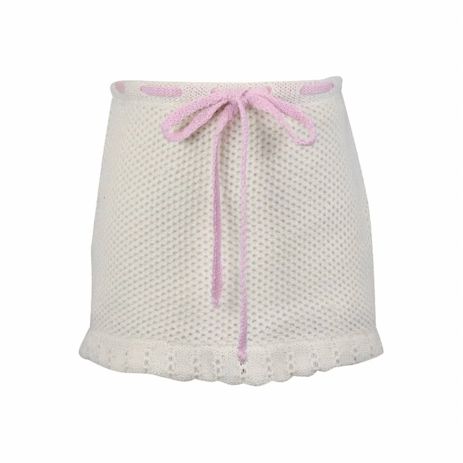 Flowers By Zoe - Kid's Knit Skirt With Bow