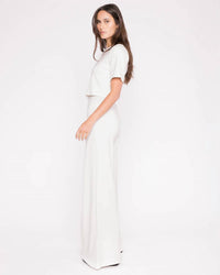 Ripley Rader - CROP PONTE KNIT SHORT SLEEVE TOP