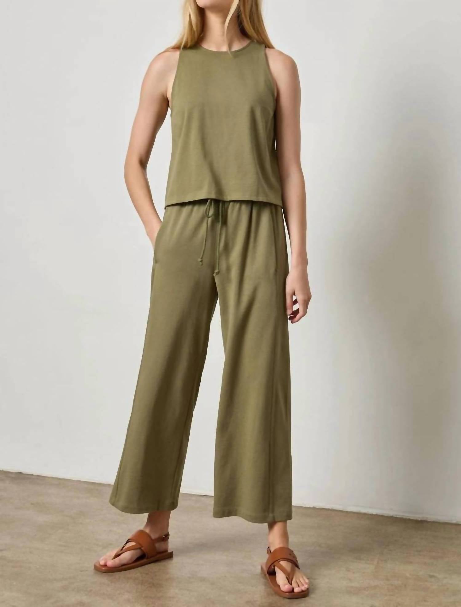 Lilla P - Seamed Wide Leg Pants