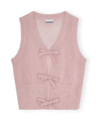 Ganni - Light Mohair Tie String Vest