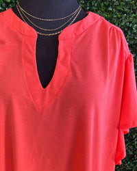 White Birch - Women's Flutter Blouse