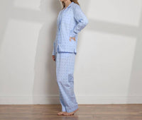 The Sleep Code - Women's Dobby Cotton Long Pj Set