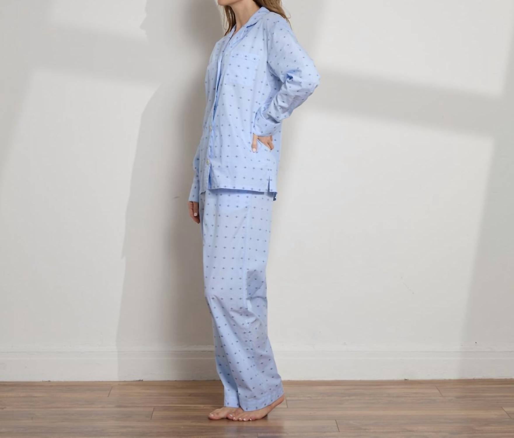 The Sleep Code - Women's Dobby Cotton Long Pj Set