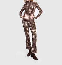 ALEMBIKA Twiggy Turtleneck Top in groove - women's long sleeve top - alternate view