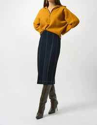Joseph Ribkoff - Stretch Denim Pencil Skirt