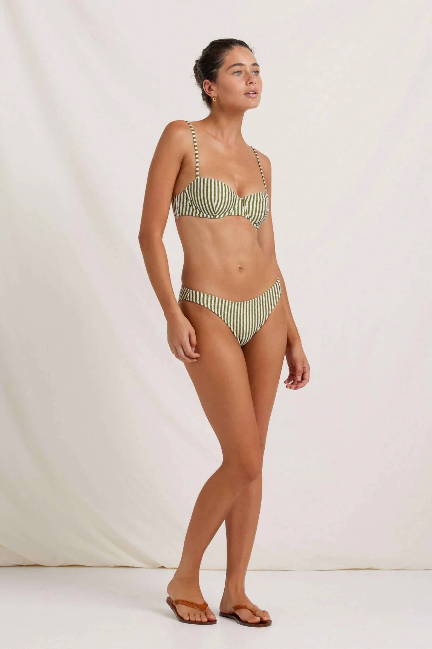 Peony - Striped Bikini Set