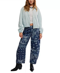 Free People - Birdie Denim Collared Neck Jacket