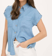 Blu Pepper - Leah Chambray Camp Shirt