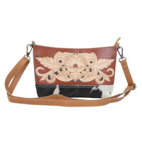 Myra Bag - Women's Solitude Wallet Leather & Hair-on Hide Shoulder Bag