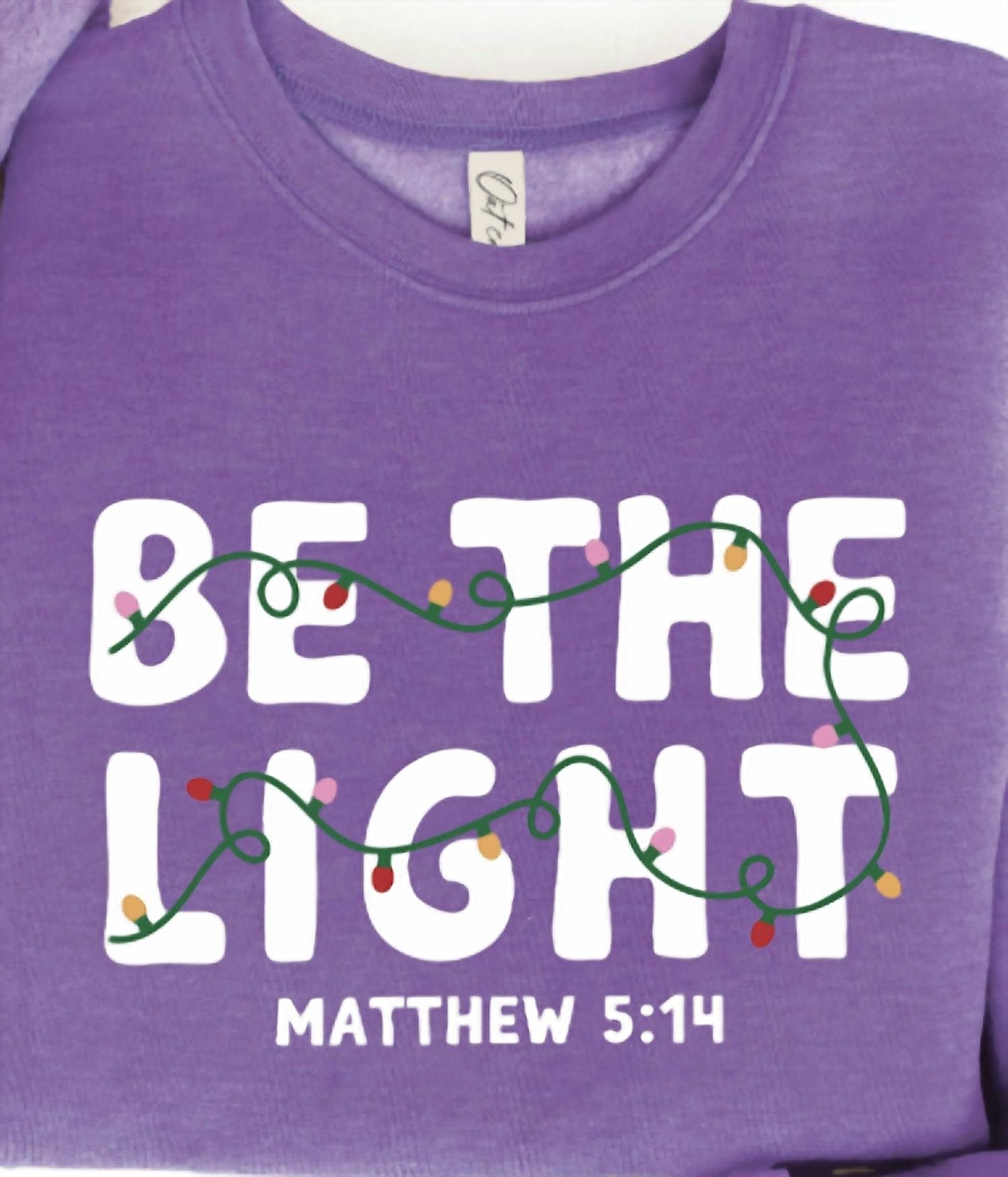Oat Collective - Unisex Be The Light Graphic Sweatshirt