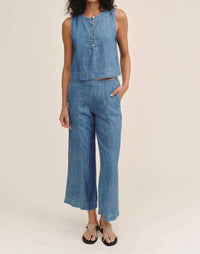 Bella Dahl - Sleeveless Placket Pullover