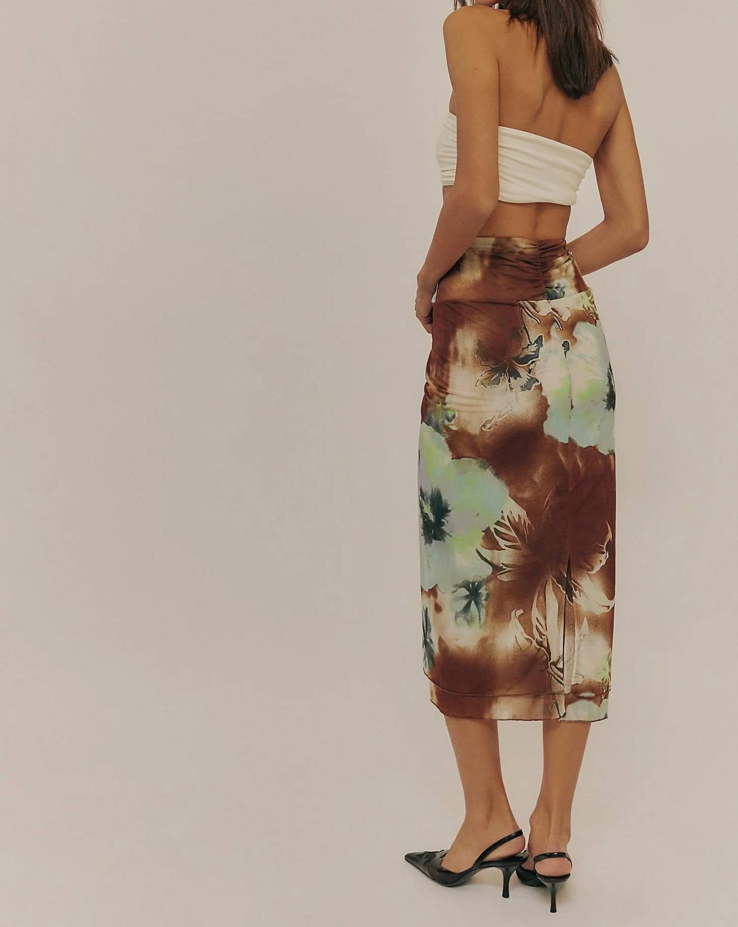 Free People - Mesh Sunset Maxi Skirt