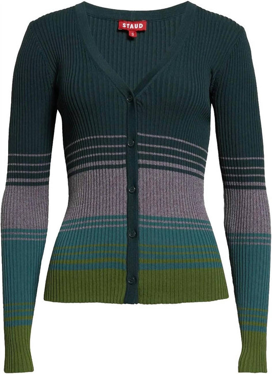 Women's Cargo Color Block Ribbed Sweater