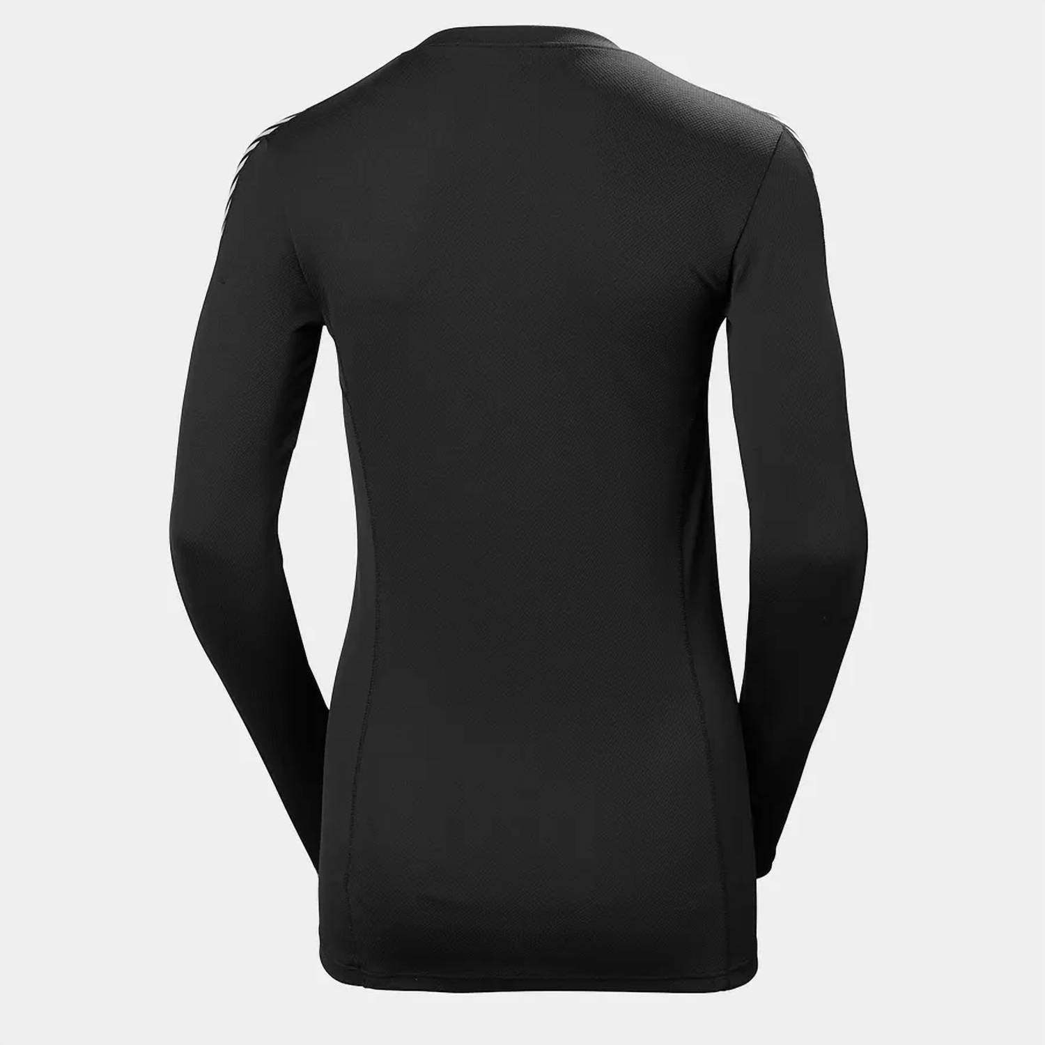 Helly Hansen LIFA Long sleeve Crew Top in black - women's long sleeve top - alternate view
