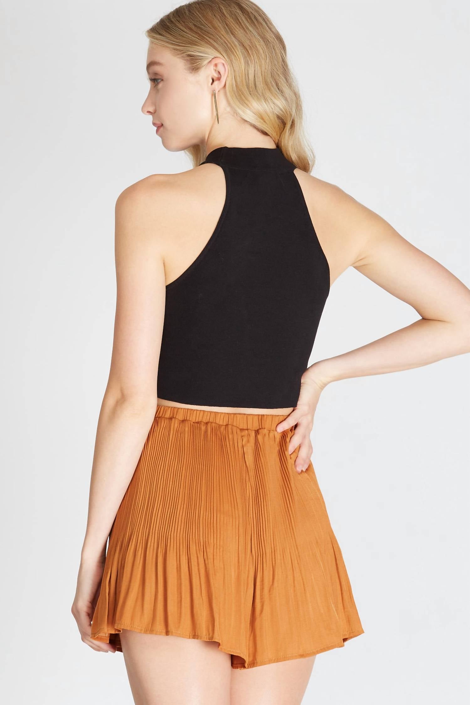 She + Sky - Olivia Pleated Shorts