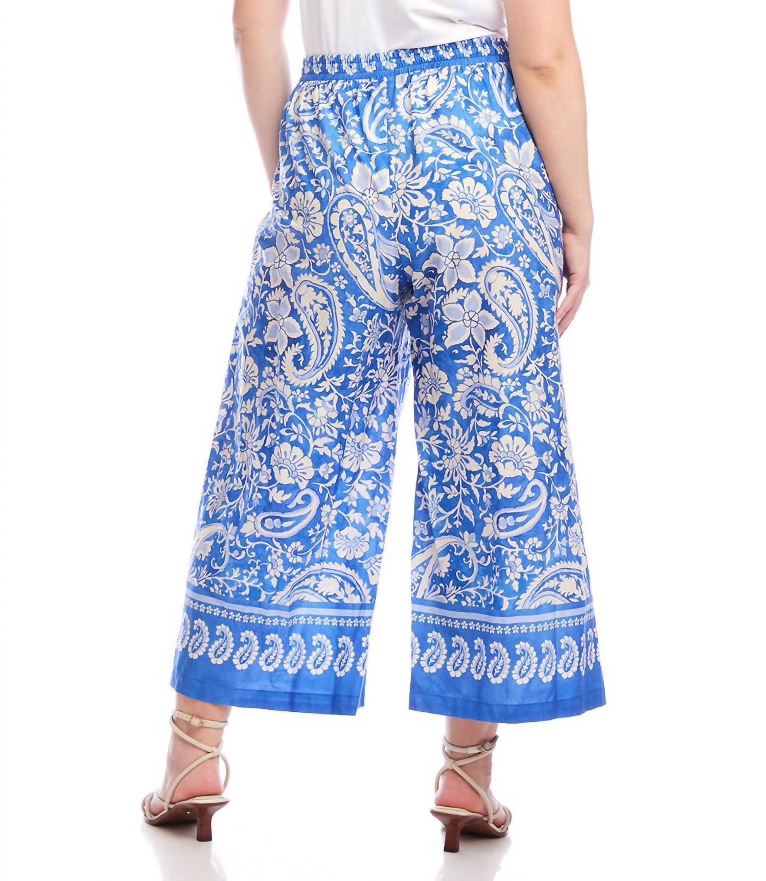 Karen Kane - Drawstring Wide-leg Pants - Plus