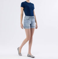 Vervet By Flying Monkey - Rebecca Cuffed Denim Shorts