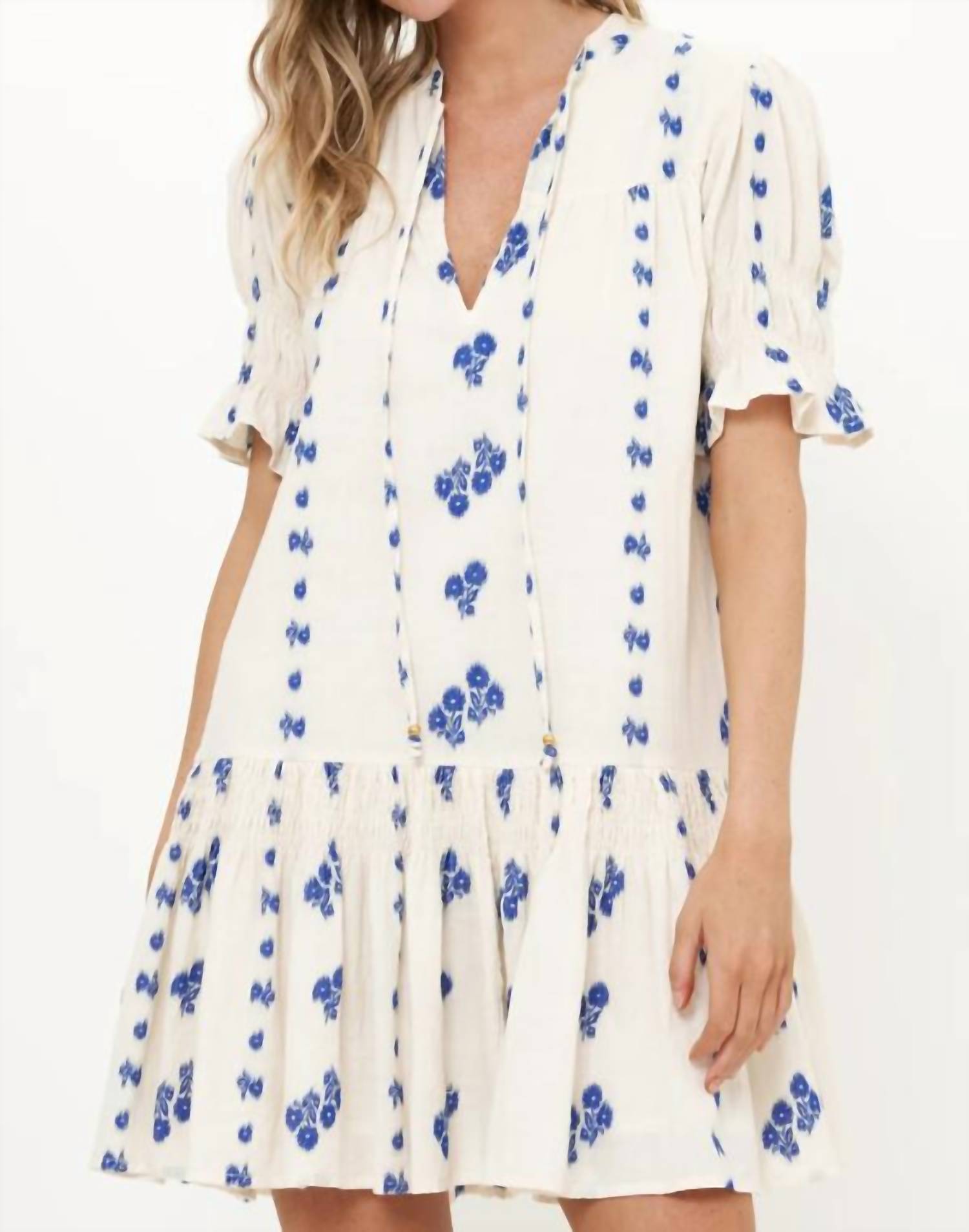 Oliphant - Smocked Drop Mini Dress