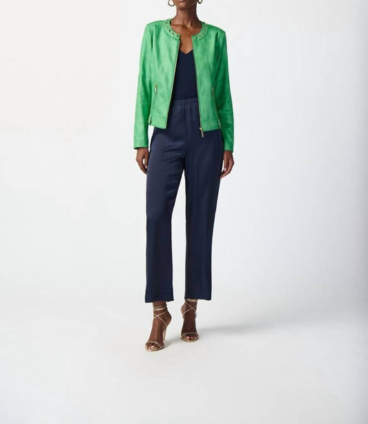 Joseph Ribkoff - FOILED SUEDE JACKET