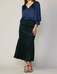 Current Air - Vegan Suede Fishtail Skirt
