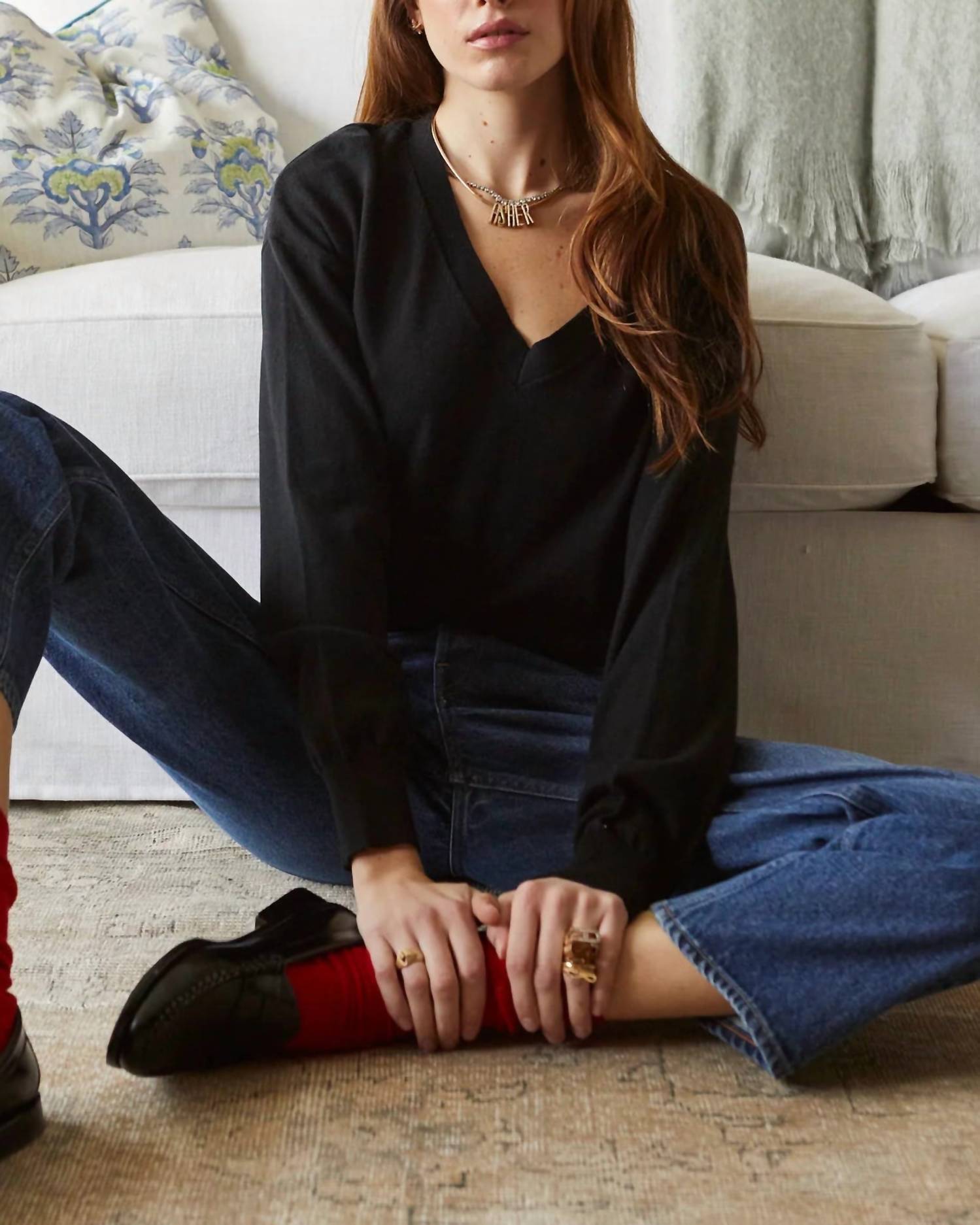 Asher - Alice Cotton Cashmere Sweater