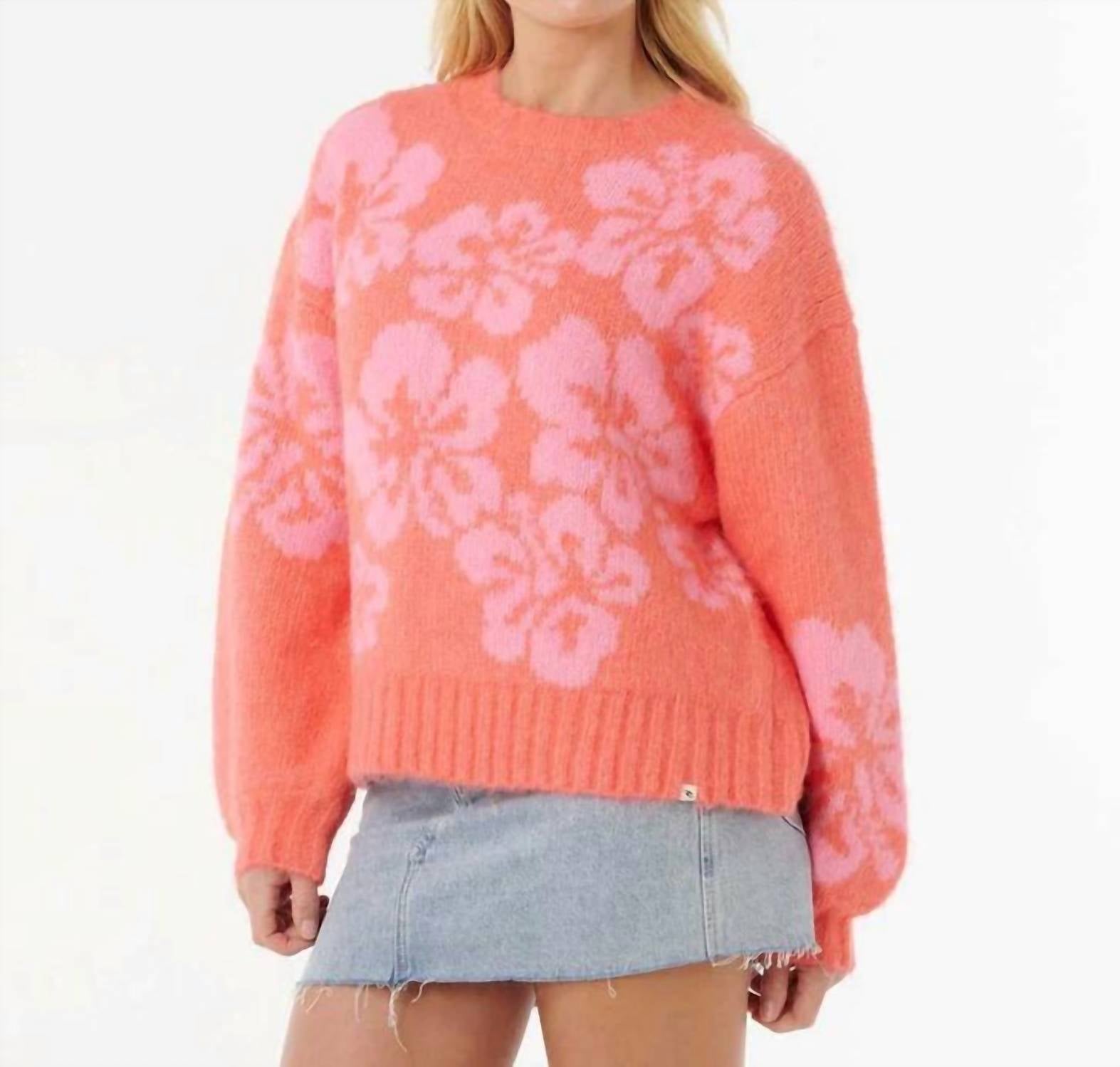 Rip Curl - Hibiscus Heat Jacquard Crew Sweater