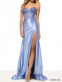 Sherri Hill - Strapless Fitted Gown