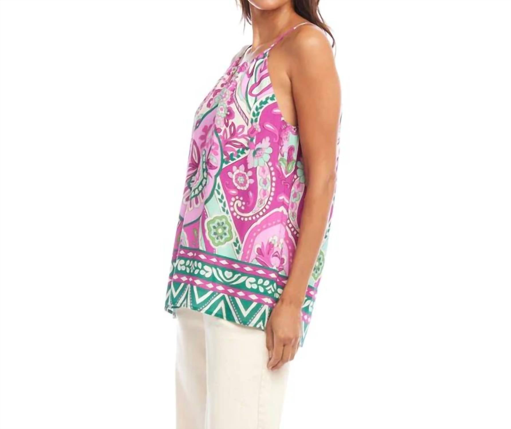 Karen Kane - Kira Keyhole Tank Top