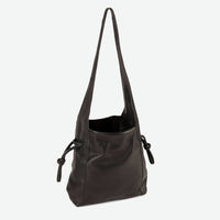 Per Lei New York - Women's Seneca Leather Drawstring Shoulder Bag