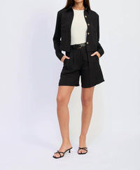 En Saison - Cara Pleated Shorts