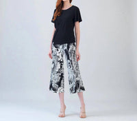 Clara Sunwoo - Flounce Sleeve Stitch Overlay Top