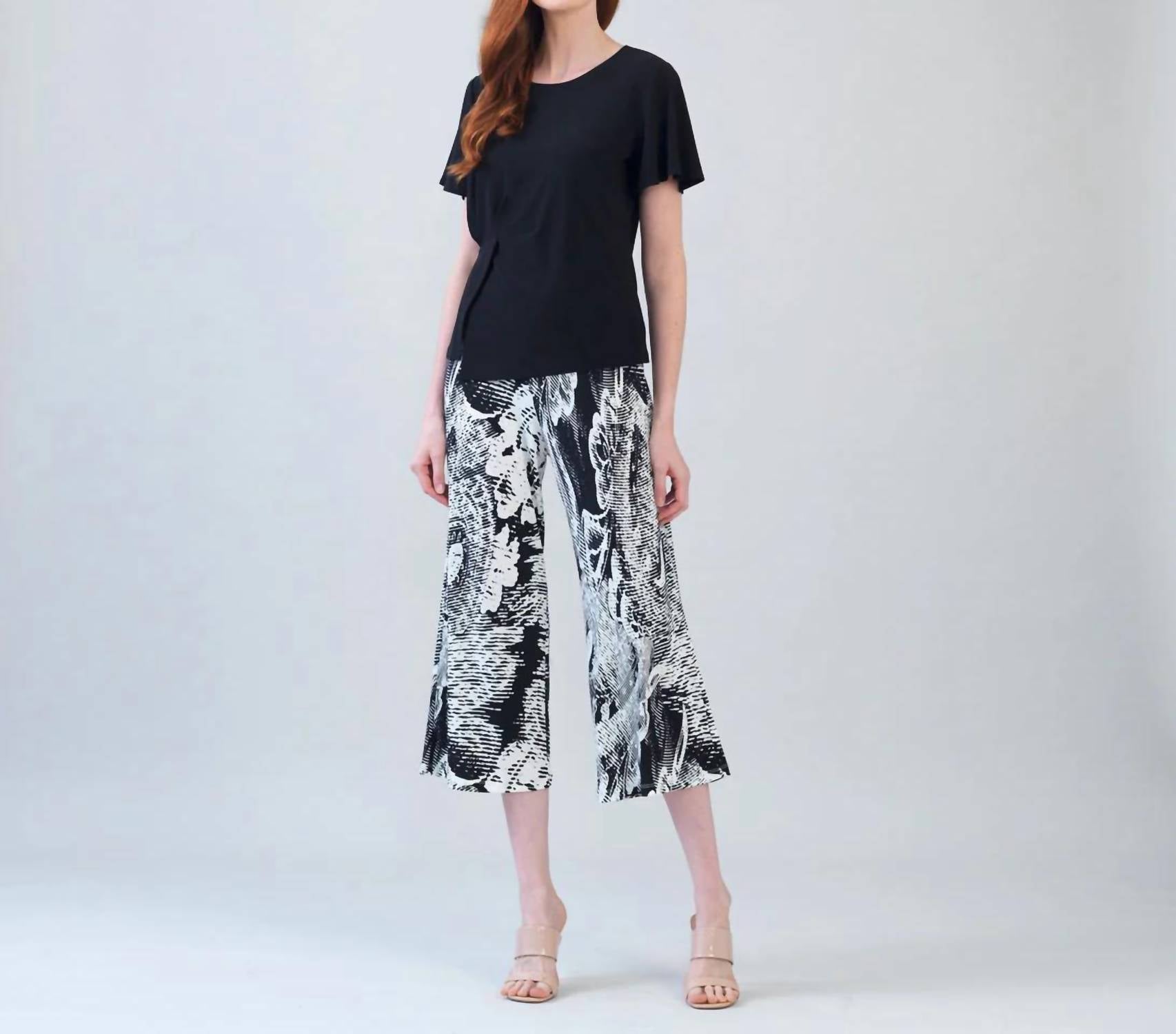 Clara Sunwoo - Flounce Sleeve Stitch Overlay Top