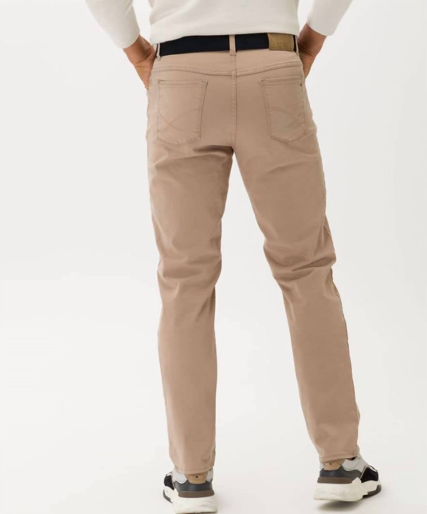 Brax Cooper Pants in cork - men's pants - detail view